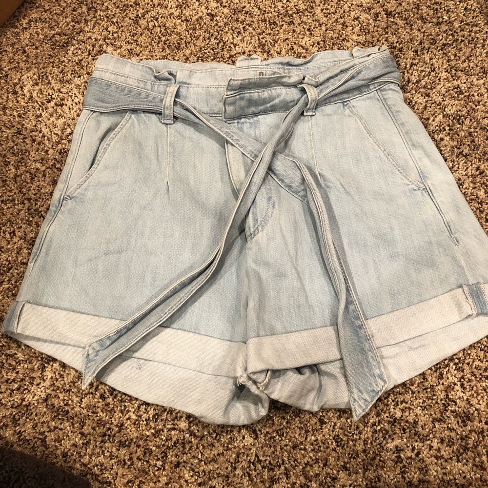 Express high waist denim shorts